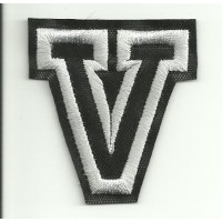 Patch embroidery LETTER V 5cm high
