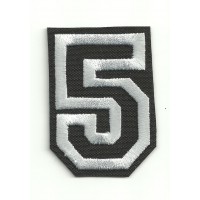 Patch embroidery LETTER 5 5cm high