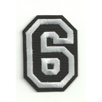Patch embroidery LETTER 6 5cm high