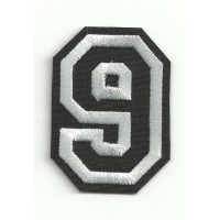 Patch embroidery LETTER 9 5cm high