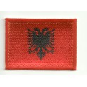 Patch embroidery and textile FLAG ALBANIA 4CM x 3CM