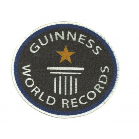 Textile patch WORLD RECORDS GUINNESS 8cm x 7cm