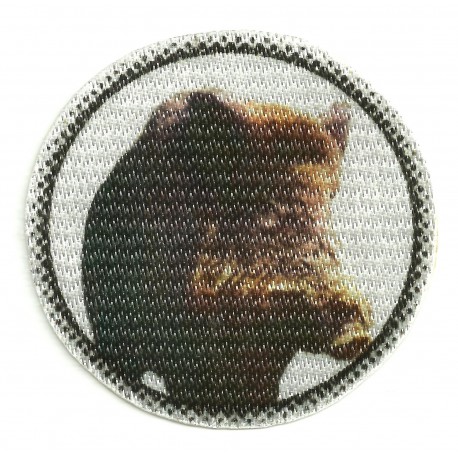 Textile patch DEER HEAD COLOR 8.5 cm x 8.5 cm