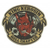Textile patch KING KEROSIN HELL CHAPTER 9,5cm x 8,5cm