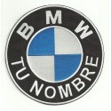 Parche bordado PERSONALIZADO BMW LOGO 18cm