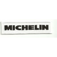 Embroidery patch MICHELIN BLACK AND WHITE 10cm x 2,5cm