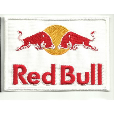 Patch embroidery RED BULL WHITE 10cm x 7cm