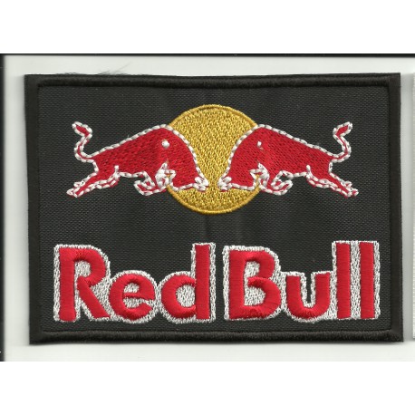 Patch embroidery RED BULL BLACK 10cm x 7cm