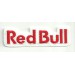 Patch embroidery RED BULL WHITE letras 10cm x 3cm