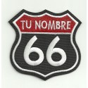PERSONALIZED ROUTE 66 Embroidery Patch 66 7,5cm x 7,5cm