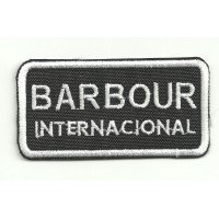 embroidery patch BARBOUR INTERNACIONAL 6,5cm x 3,5cm