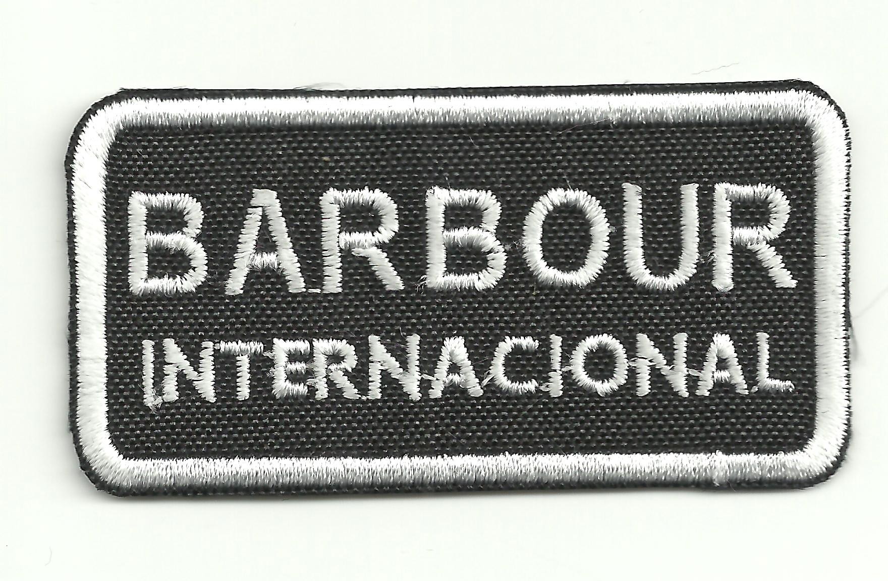 embroidery patch BARBOUR INTERNACIONAL 