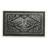 Textile patch OLD CROW CUSTOM WORKS 10cm x 6cm