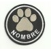 Embroidery Patch THE NAME OF YOUR PET 6cm diameter