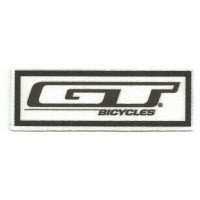 Parche textil GT BICYCLES BLANCO 10,5CM X 3CM
