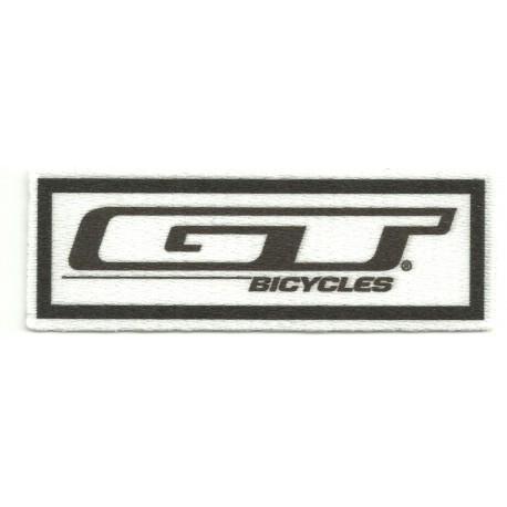 Textile patch GT BICYCLES WHITE 10,5CM X 3CM