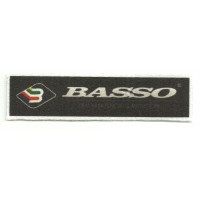 Parche textil BASSO 10cm x 2,5cm