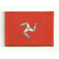 Patch embroidery and textile ISLE OF MAN 7CM X 5 CM