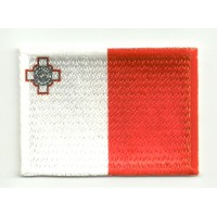 Patch embroidery and textile FLAG MALTA 7CM x 5CM