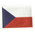 Patch embroidery and textile FLAG CZECH REPUBLIC 4CM x 3CM