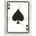 Patch embroidery ACE OF SPADES 3cm x 4cm