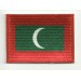 Patch embroidery and textile FLAG MALDIVES 4CM x 3CM