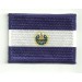 Patch embroidery and textile FLAG SALVADOR 4cm x 3cm