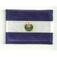 Patch embroidery and textile FLAG SALVADOR 7cm x 5cm