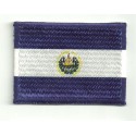 Patch embroidery and textile FLAG SALVADOR 7cm x 5cm