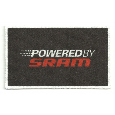 Textile patch POWERED BY SRAM 8cm x 4,5cm