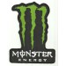 Patch embroidery MONSTER ENERGY BLACK 3cm x 4cm