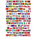 Patch embroidery and textile ANY BANNER of the WORLD 4cm x 3cm