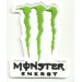 Patch embroidery MONSTER ENERGY WHITE 6CMx8CM