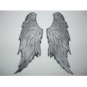 embroidery patch 2 ANGEL WINGS 9,5cm x 20cm each wing