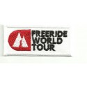 Embroidery patch FREERIDE WORLD TOUR 6cm x 2,7cm