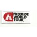 embroidery patch FREERIDE WORLD TOUR 9cm x 4,5cm