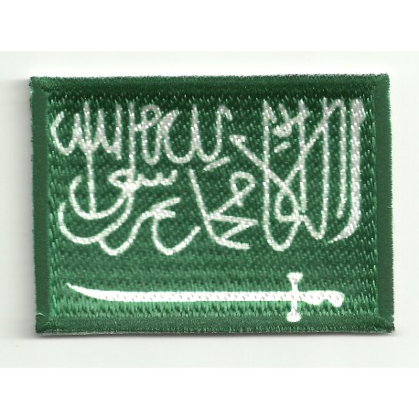 Parche bordado y textil ARABIA SAUDI 4CM x 3CM