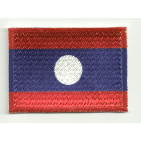 Patch embroidery and textile LAOS 4CM x 3CM