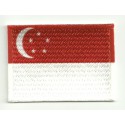 Parche bordado y textil SINGAPUR 7CM x 5CM