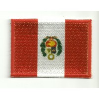 Patch embroidery and textile FLAG PERU 4CM x 3CM
