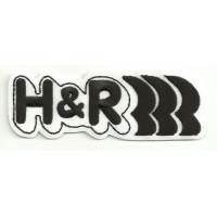 Parche bordado H&R 4,5cm x 1,5cm
