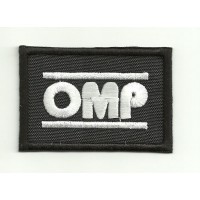 Patch embroidery OMP NEW BLACK WHITE 3cm x 2cm