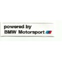 Parche bordado POWERED BY BMW MOTORSPORT 5cm x 1,5cm