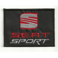 Patch embroidery SEAT SPORT 4,3cm x 3cm