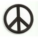 Patch embroidery PEACE BLACK 18cm