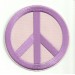 Patch embroidery PEACE PINK 18cm