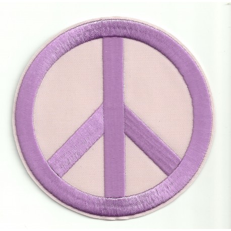 Patch embroidery PEACE PINK 18cm