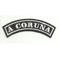 Embroidered Patch A CORUÑA 11cm x 4cm