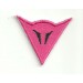 Patch embroidery DAINESE LOGO PINK 4cm x 3,5cm