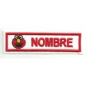 PERSONALIZED ELMO embroidery patch 10cm x 2,4cm